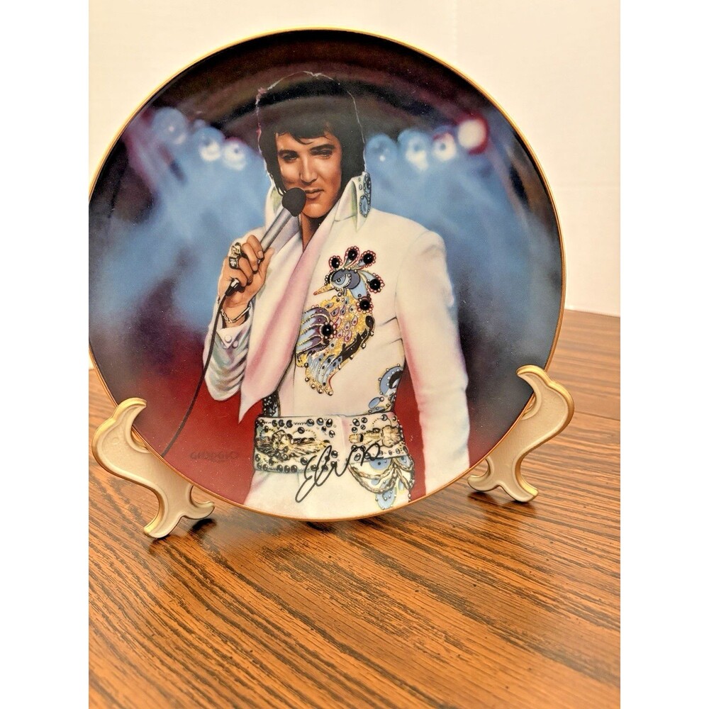 Bradford Exchange Limited Edition Elvis China Collector Plate "The Legend"